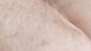 Close up anal and pussy insertion of my sexy milf wife with big natural breasts