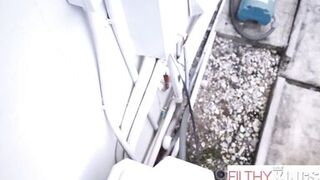 Monica Sage & Leo Valentino's massive booties bounce as they ride POV-style in hot doggy-style action - 1 image