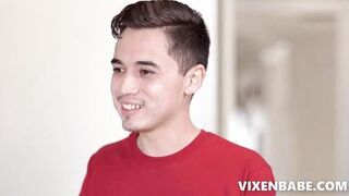 Stepmom Natasha Nice's massive tits get drilled by Juan El Caballo Loco's bareback rod