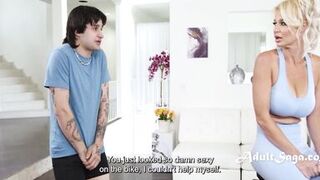 Stepmom London River and stepson Elias Cash get wild with their big butts on a bike ride