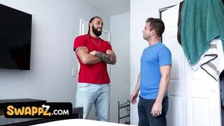 Stepmom Vivianne DeSilva & Mandy Waters swap stepson's load in hot lingerie threesome