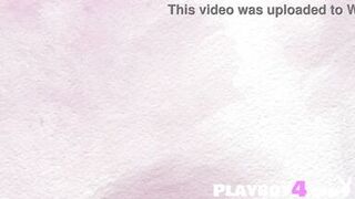 Watch Calypso Muse strip & tease in Playboy for her petite frame's pleasure - 7 image