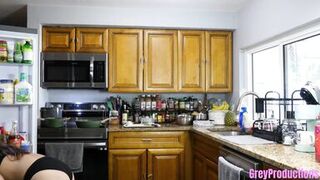 Step-daddy's massive cock stuffed with hot jizz by sexy housewives Natasha & Michael - 1 image