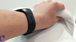 AlinaVelvet, the curvy Latina MILF, pleasures herself before riding Dante's hard cock & swallowing his load