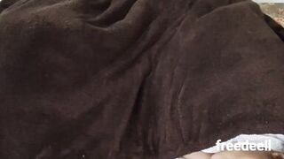 Stepmom Freedeellx shares bed with stepson & gets her tight pussy stretched wide open