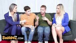 Stepmom Mandy Rhea & Parker Ambrose teach stepson how to please his stepmom by helping him eat her pussy and take a cumshot - 14 image