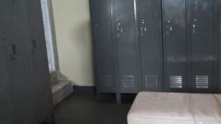 Watch this steamy shower session as MILF gets wet and wild with locker room partner