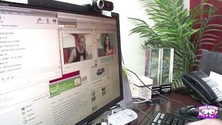 Vanessa Naughty & Will Powers deepthroat & take cum in mouth on the net - 5 image