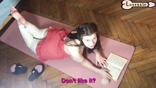 Real Russian homemade porn featuring a stunning brunette MILF in dress and natural tits - 10 image