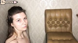 Real Russian homemade porn featuring a stunning brunette MILF in dress and natural tits - 6 image