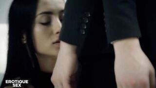 Watch Anna Rose's pretty face as she rides Nick Ross' big dick with intense pleasure - 1 image