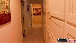 Watch Byron Long take Melrose Foxxx's ebony ass and mouth for a ride on his massive BBC - 4 image