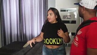 Alex111 bangs Penelope in public park & gets her pussy filled with cum - 2 image
