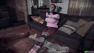 Mila Amora gagged and tape-bound in bondage for a wild ride with Jeff Gag - 5 image