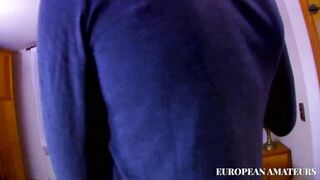 Spanish blonde MILF gets her tight pussy pounded & filled with hot jizz - 1 image