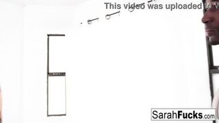 Watch Sarah Jessie's massive tits bounce as she takes on BBC in a puba clip! - 8 image