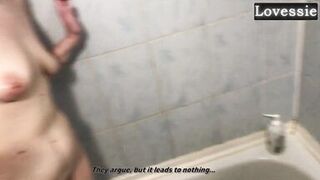 Avocado dominates and swallows stranger's load in bathroom - 4 image