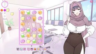 Hot MILF goes wild on desk - hot solo action! - 3 image