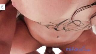 Watch Alice Alisaki from Greece get her fake tits bouncing while taking a cumshot - 7 image