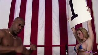 Sara Jay's big tits & ass distract black boxer Rod Diesel from banging her milf pussy - 2 image