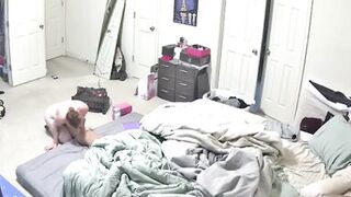 Cay Wild caught riding dildo & giving head in the bedroom for the first time - 2 image