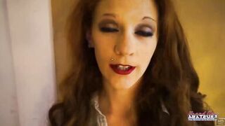 Cassie Displays her tattooed tits & takes a rough deep throat pounding from Jeff Lacy - 3 image