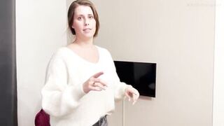 Watch Lady Lyne's curvy body take on Andy Peugeot's big rod in a wild POV cum-swallowing session - 4 image
