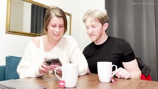 Watch Lady Lyne's curvy body take on Andy Peugeot's big rod in a wild POV cum-swallowing session