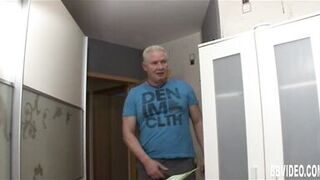 German MILF with massive tits takes a hardcore pounding and jizzed on her tits - 6 image