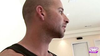 Julian's deep throat skills leave Amy Reid with a facial after getting drilled hard in her house - 4 image