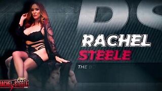 Watch Rachel Steele's massive jugs bounce as she devours a BBC with her mouth and huge tits - 1 image