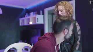 Curvy Merce Palau rides a huge cock & takes a hot load on her natural tits - 7 image