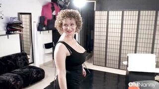 Watch how Tim Cosla & Mercè Palau seduce a curvy MILF on their casting couch - 1 image