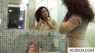 Watch this tattooed MILF get soaking wet in the shower with her hot ass