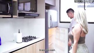 Kourtney Love and hubby team up to take on two hung studs in wild threesome with stunning Latina babe, Tatiana Alvarez - 3 image