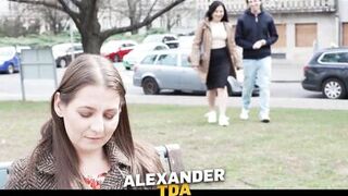 Livia Venom seduces park-goer Alexander TdA with her natural tits & dirty talk - 1 image