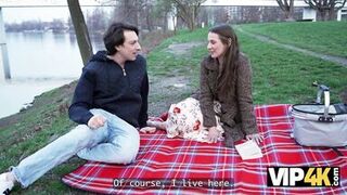 Livia Venom seduces park-goer Alexander TdA with her natural tits & dirty talk - 3 image
