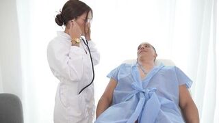 Ashley Sanz takes on her perverted patient with her tight pussy & big ass in hot roleplay