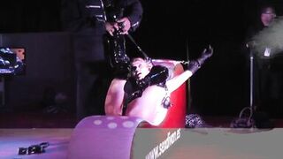 Blonde MILF with massive tits takes on a huge black rod in interracial action - 5 image