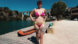 Watch Wendy Burde and her man Marty Burde get wild in public POV action - 1 image