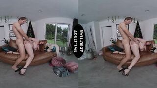 Watch Lauren Phillips cheat with her neighbor while her hubby watches in POV VR porn - 12 image