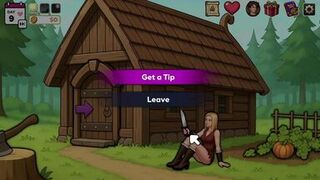 Dane's Porn Game: MILF with Big Tits Plays Hentai Game with Hunk - 1 image