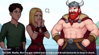 Dane's Porn Game: MILF with Big Tits Plays Hentai Game with Hunk