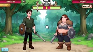 Dane's Porn Game: MILF with Big Tits Plays Hentai Game with Hunk - 3 image