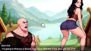 Dane's Porn Game: MILF with Big Tits Plays Hentai Game with Hunk - 6 image