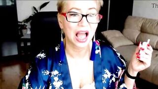 Stepmom AimeeParadise gets her pretty blonde pussy clapped by Peter Stone's hard cock