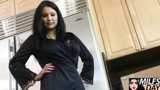 Sophia Lomeli and Johnny Castle get wild with MILFs' Day - Passionate deep throat and curvy body action! - 1 image