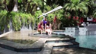 Jorden Kennedy & Natasha Voya get naughty in hot outdoor milf vs 18 sex romp