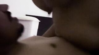 Watch Yham, the busty Latina MILF, dominate in the final boss scene with her massive natural tits bouncing - 5 image