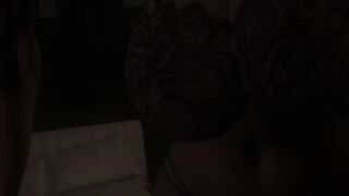 Watch this busty MILF get a creamy surprise in lingerie - 4 image